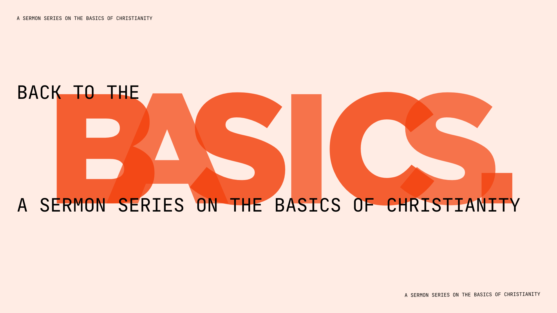 back to the basics